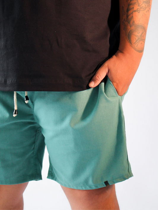 SHORT LINHO VERDE OLIVA - PLUS SIZE