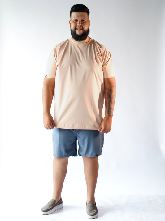 T-SHIRT BÁSICA BEGE - PLUS SIZE