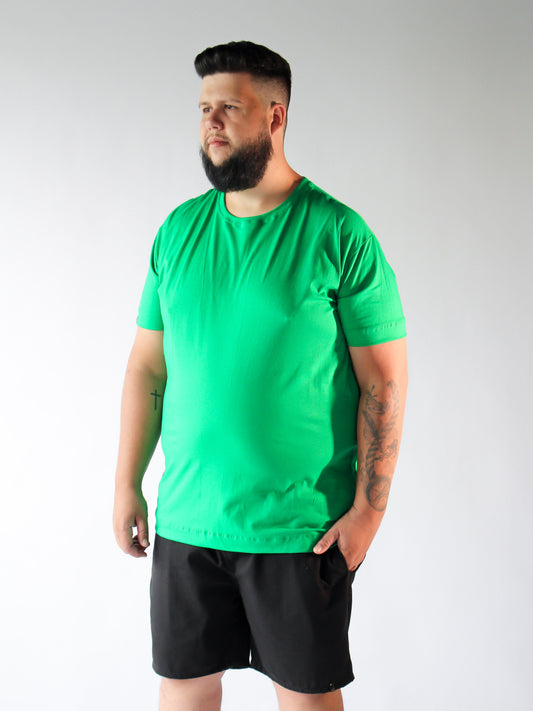 T-SHIRT BÁSICA VERDE BANDEIRA- PLUS SIZE