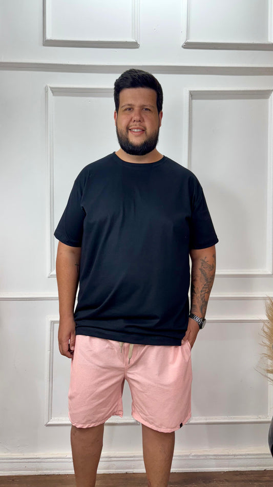 SHORT LINHO ROSA CLARO