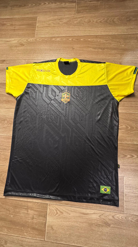 Camisa Brasil Amarela + Preta - Trybuteha