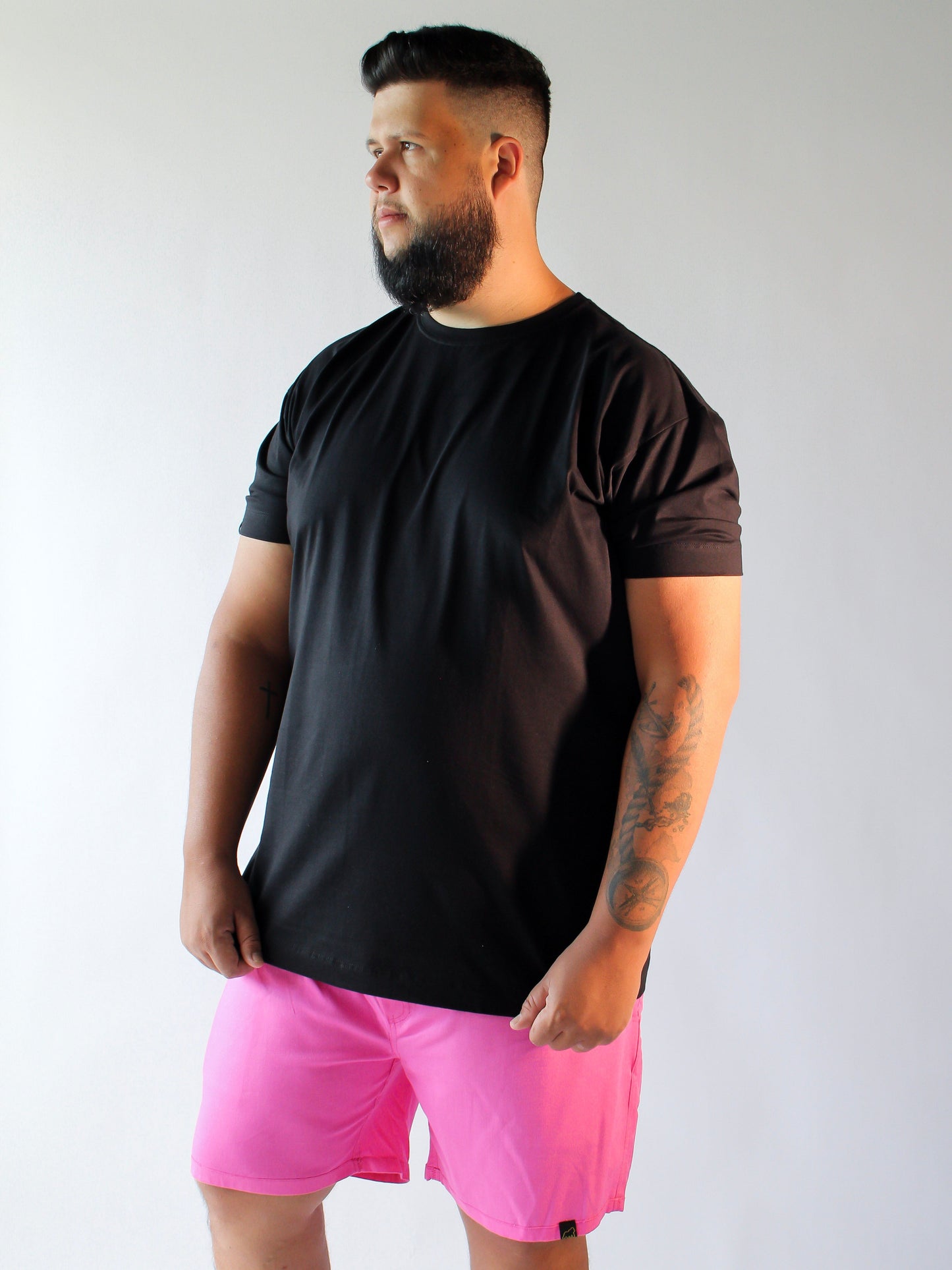 SHORT LINHO PREMIUM ROSA - PLUS SIZE