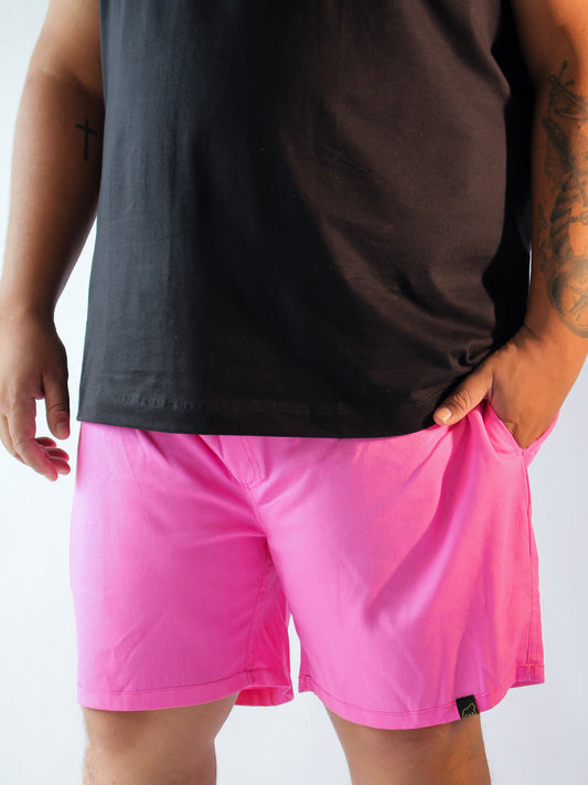 SHORT LINHO PREMIUM ROSA - PLUS SIZE