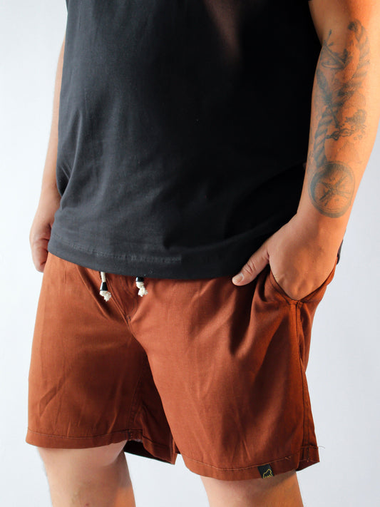 SHORT LINHO PREMIUM MARROM - PLUS SIZE