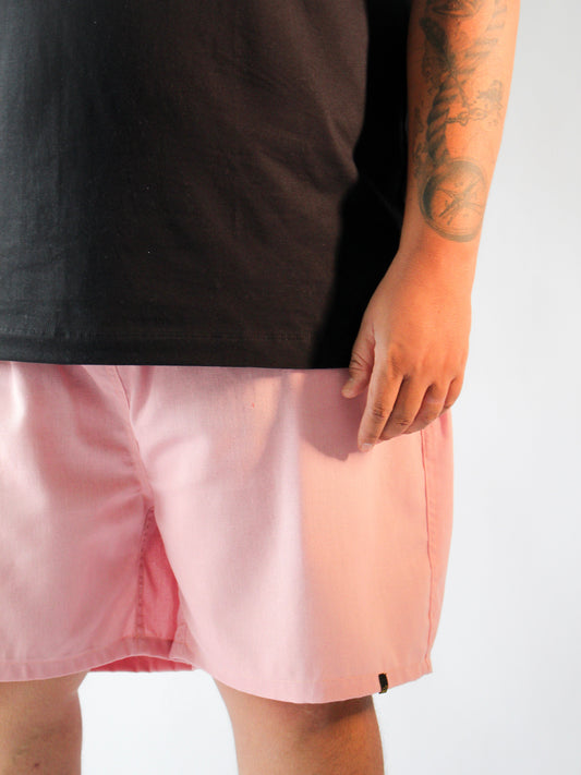 SHORT LINHO ROSA BEBÊ - PLUS SIZE