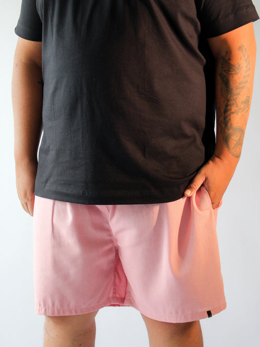 SHORT LINHO ROSA BEBÊ - PLUS SIZE