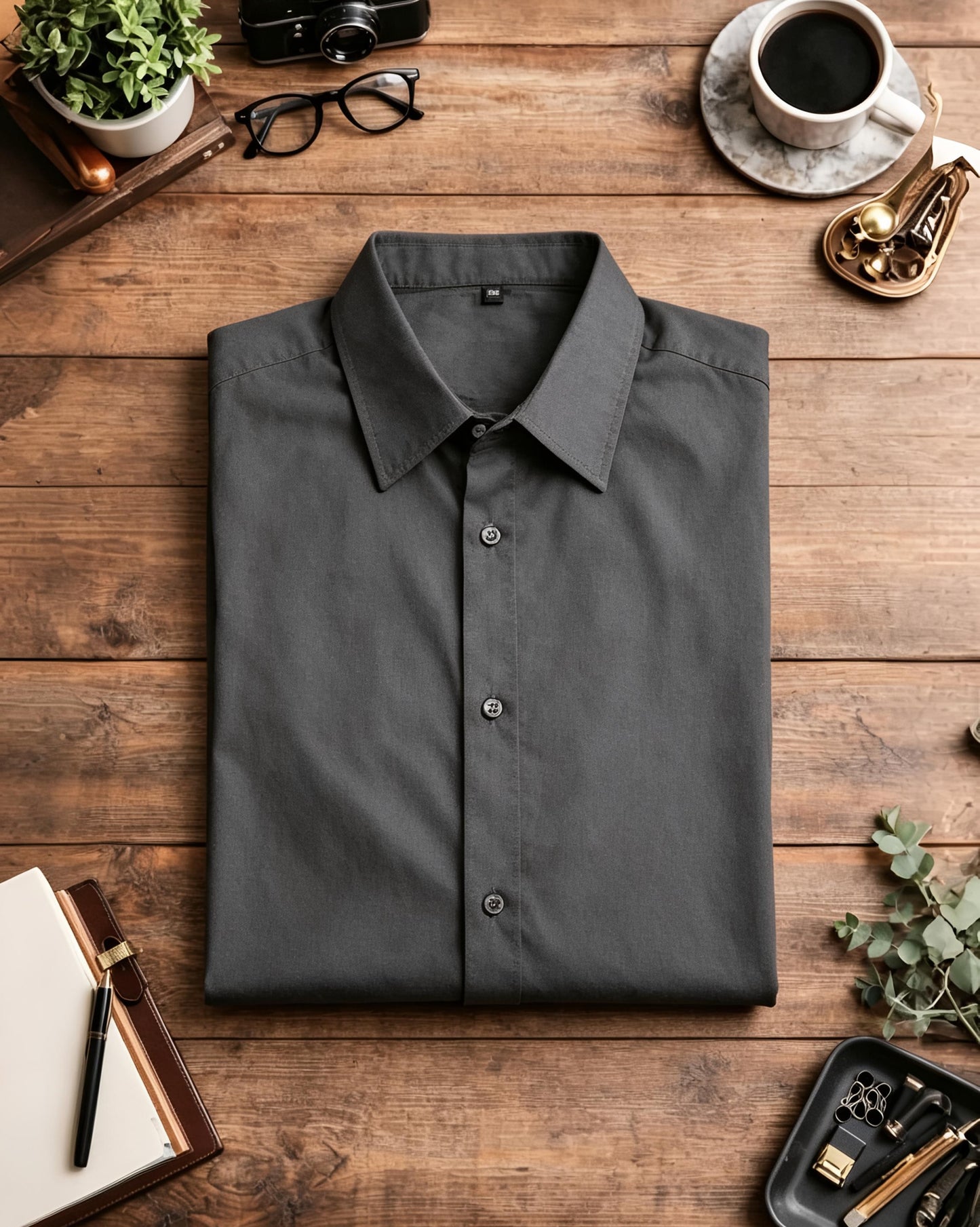 Camisa Social Titan - Cinza