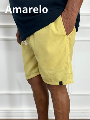 KIT 2 SHORTS DE LINHO CASUAL PLUS MASCULINO 199,90 - ESCOLHA AS CORES