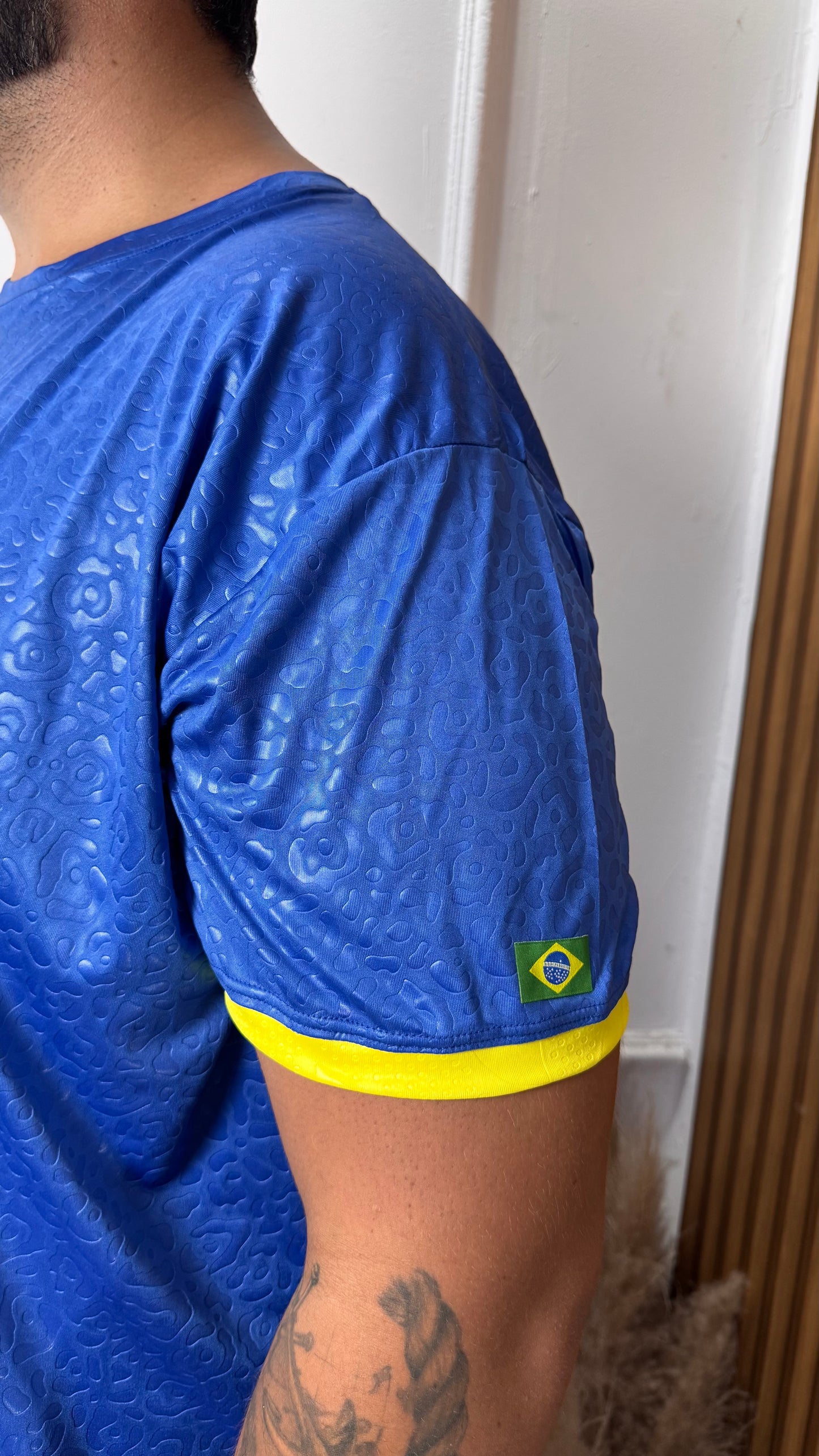 Camisa Brasil Azul Onça