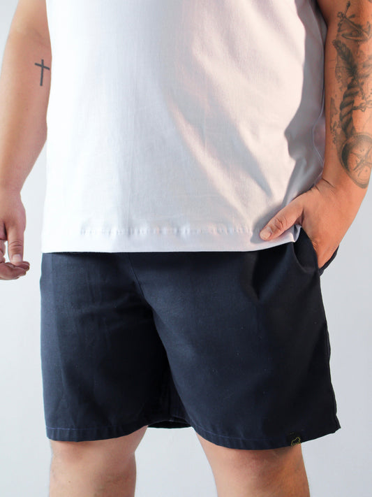 SHORT LINHO AZUL MARINHO - PLUS SIZE