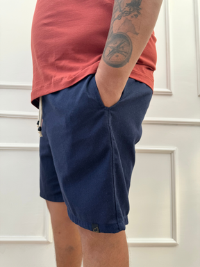 SHORT  LINHO AZUL MARINHO PLUS SIZE