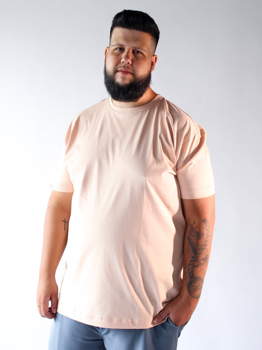 T-SHIRT BÁSICA BEGE - PLUS SIZE