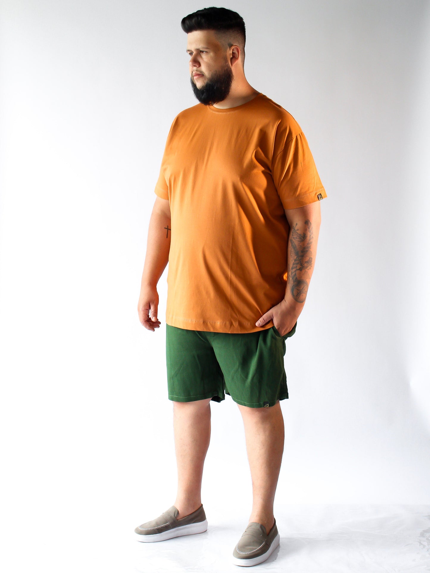 SHORT LINHO PREMIUM VERDE - PLUS SIZE