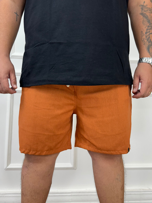 SHORT LINHO CARAMELO - PLUS SIZE