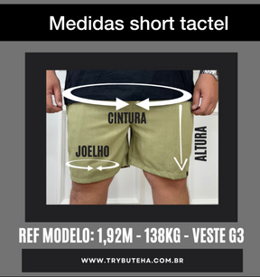 SHORT TACTEL VERDE MUSGO PLUS SIZE