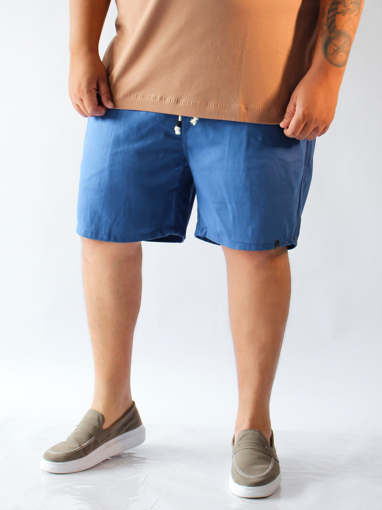 SHORT LINHO AZUL JEANS - PLUS SIZE