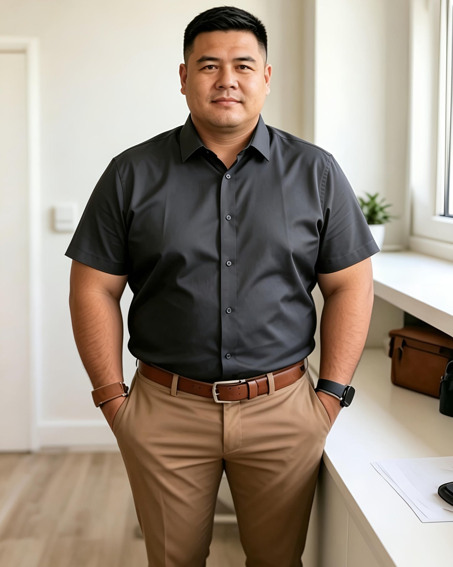 Camisa Social Titan - Cinza