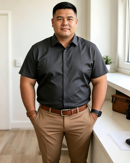 Camisa Social Titan - Cinza