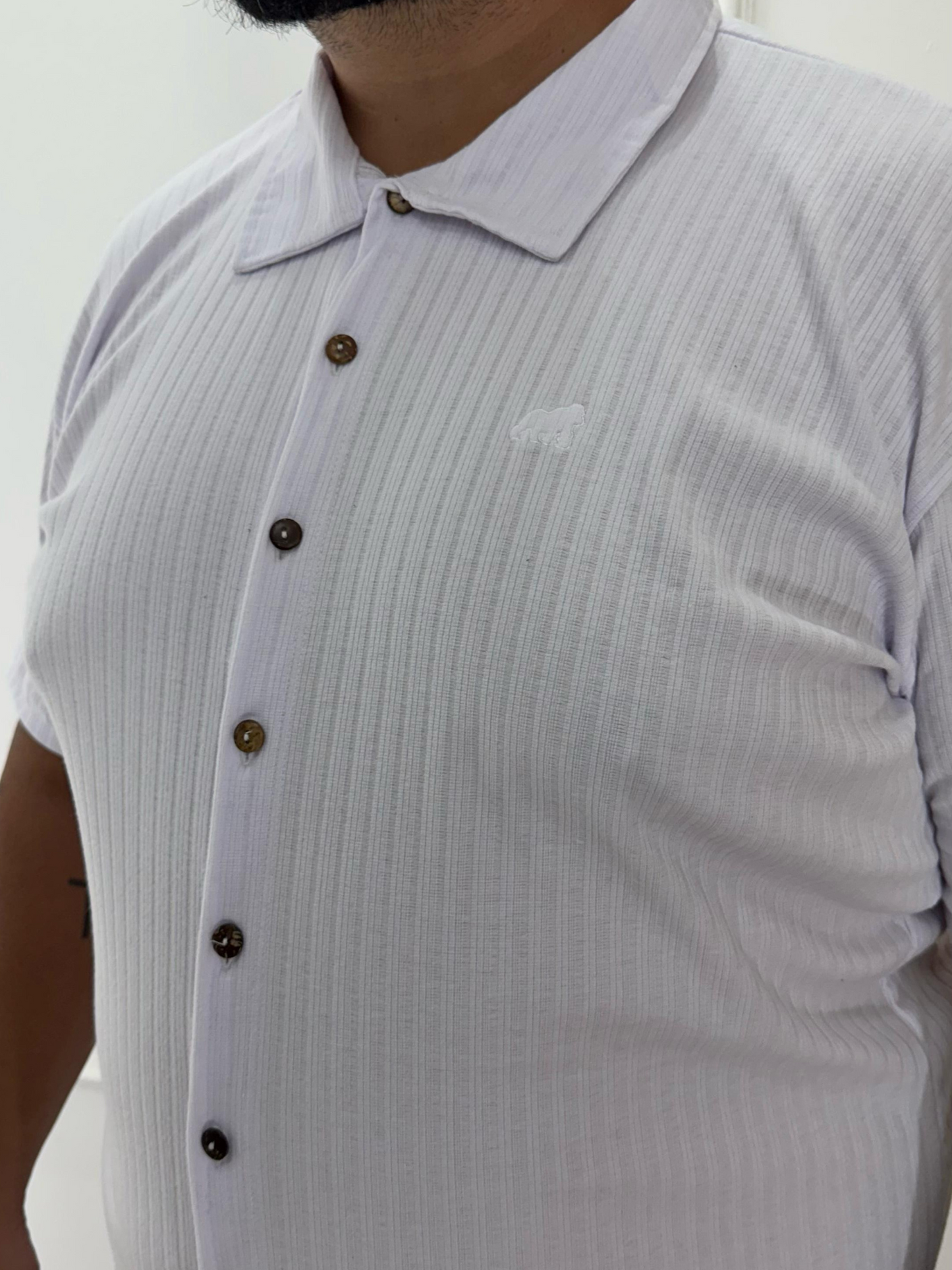 CAMISA SOCIAL BRANCA - PLUS SIZE