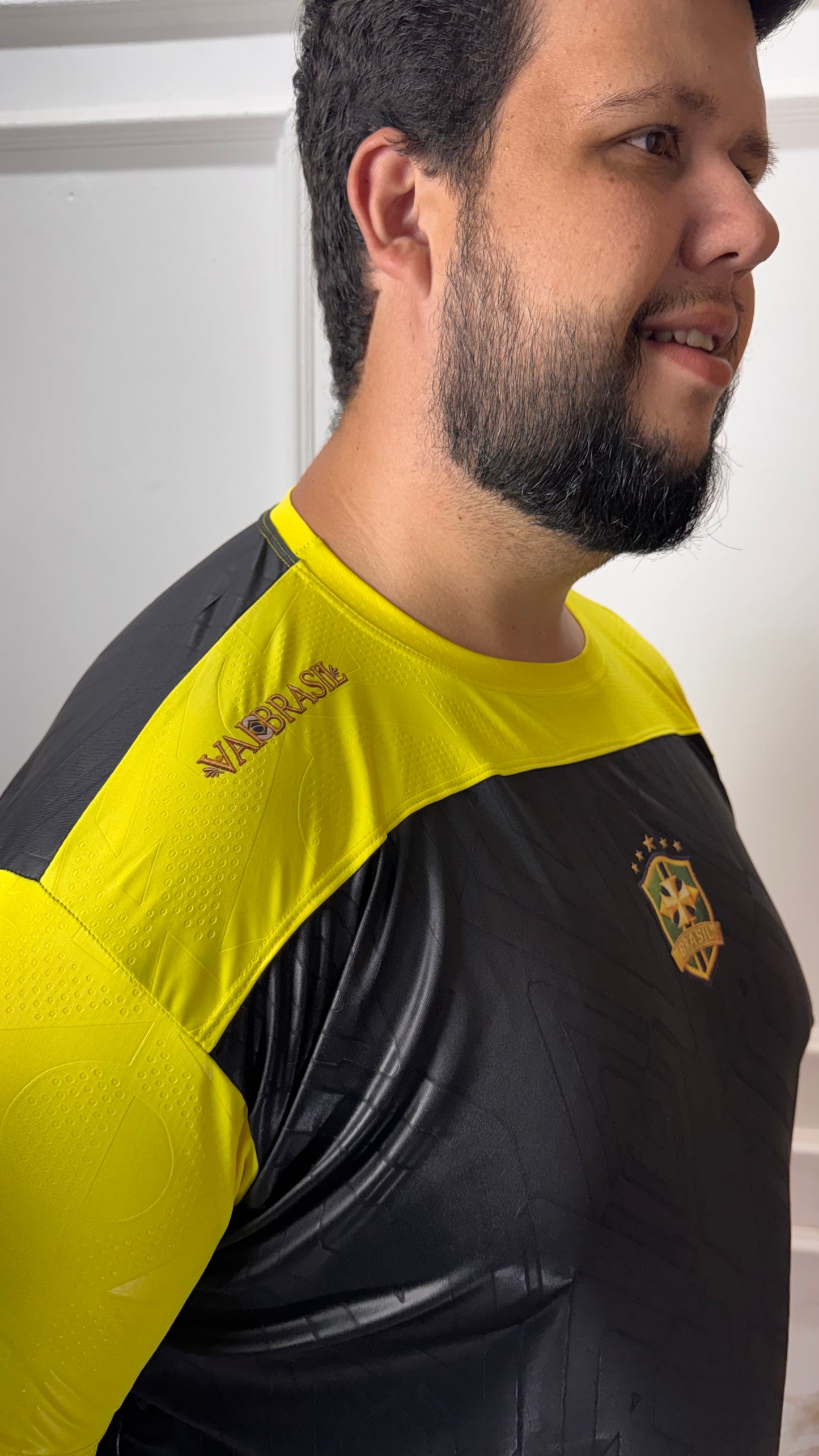 Camisa Brasil Amarela + Preta - Trybuteha