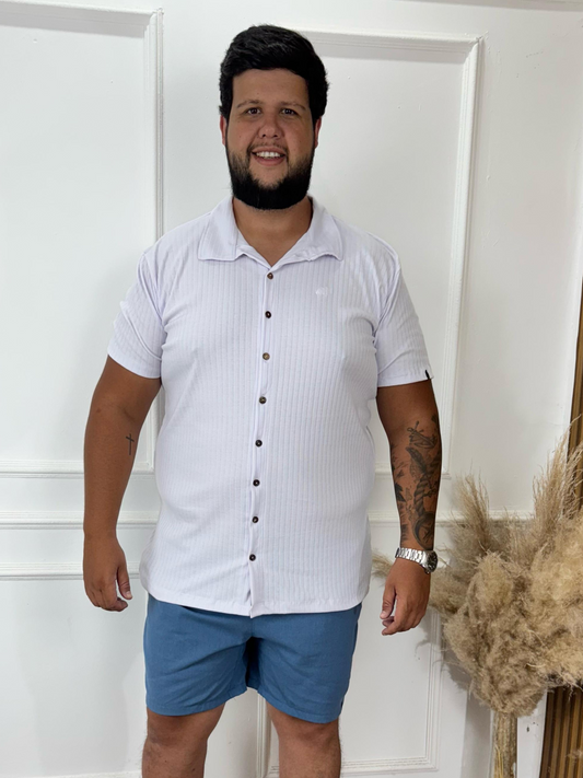 CAMISA SOCIAL BRANCA - PLUS SIZE