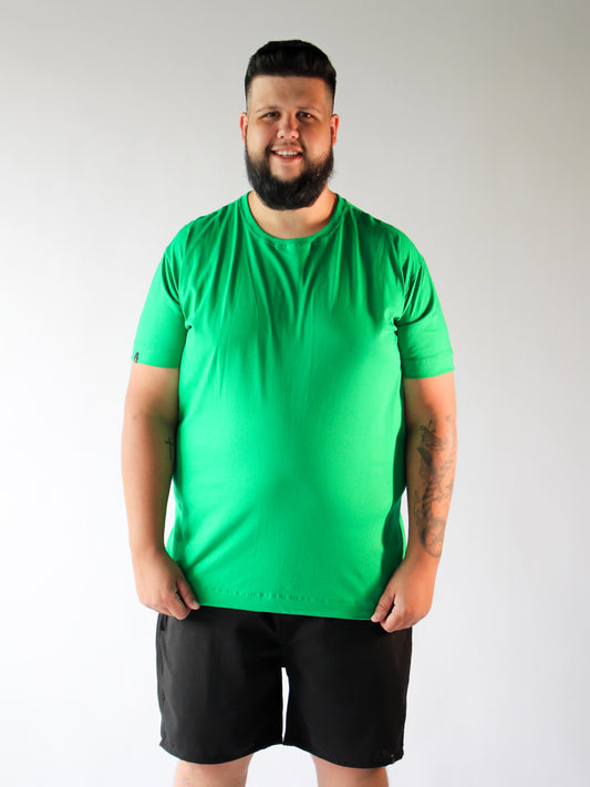 T-SHIRT BÁSICA VERDE BANDEIRA- PLUS SIZE