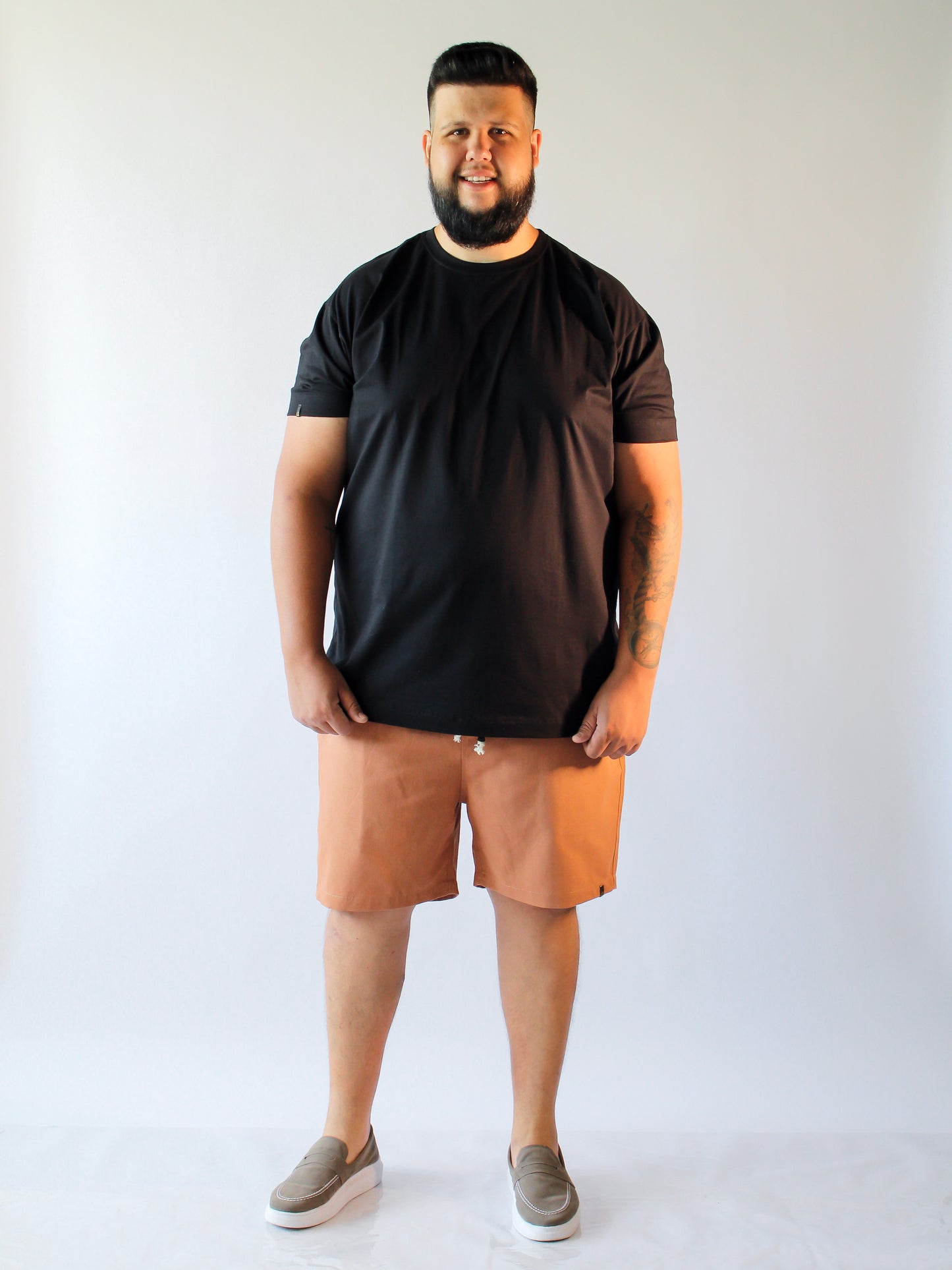 SHORT LINHO DOCE DE LEITE - PLUS SIZE