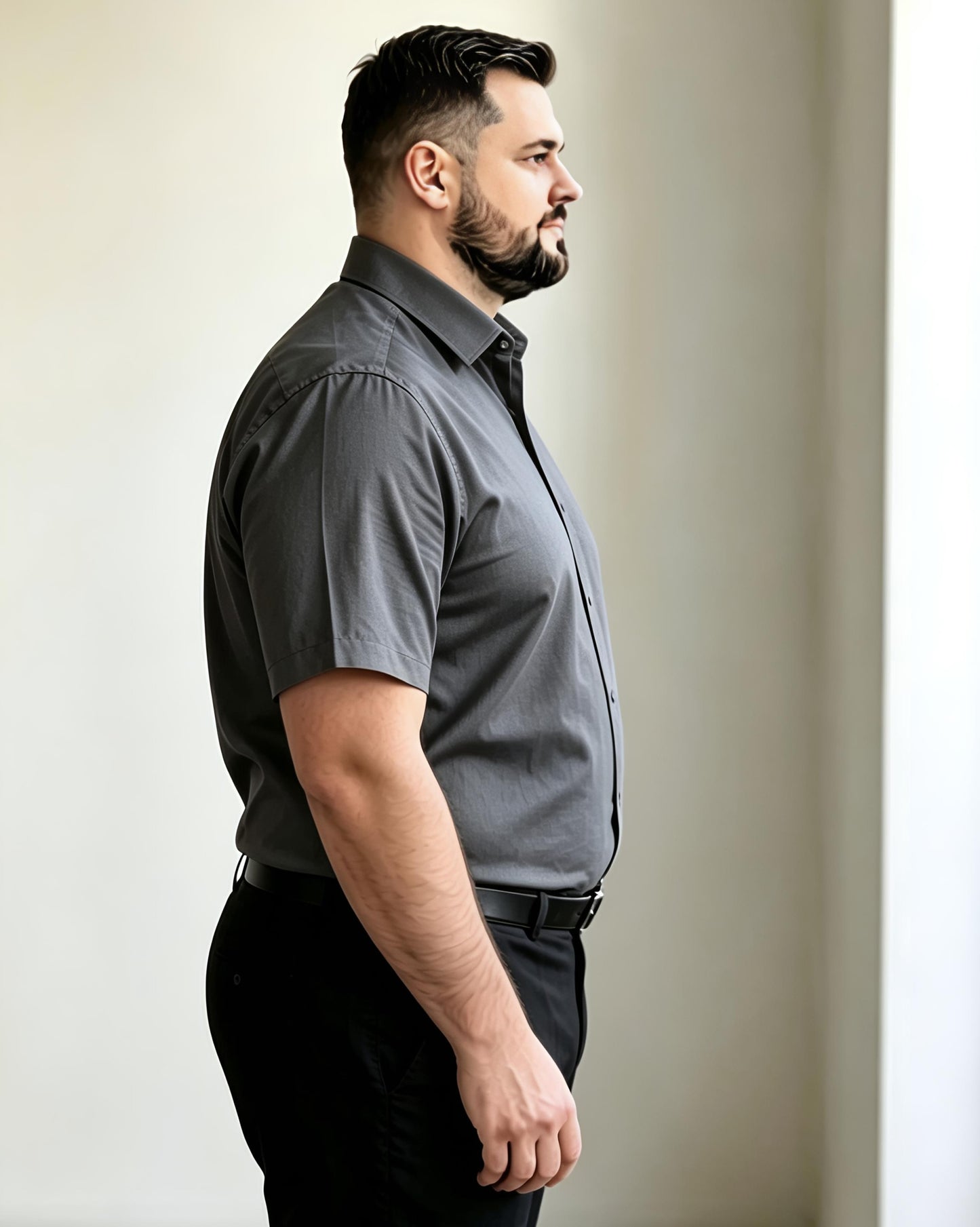 Camisa Social Titan - Cinza