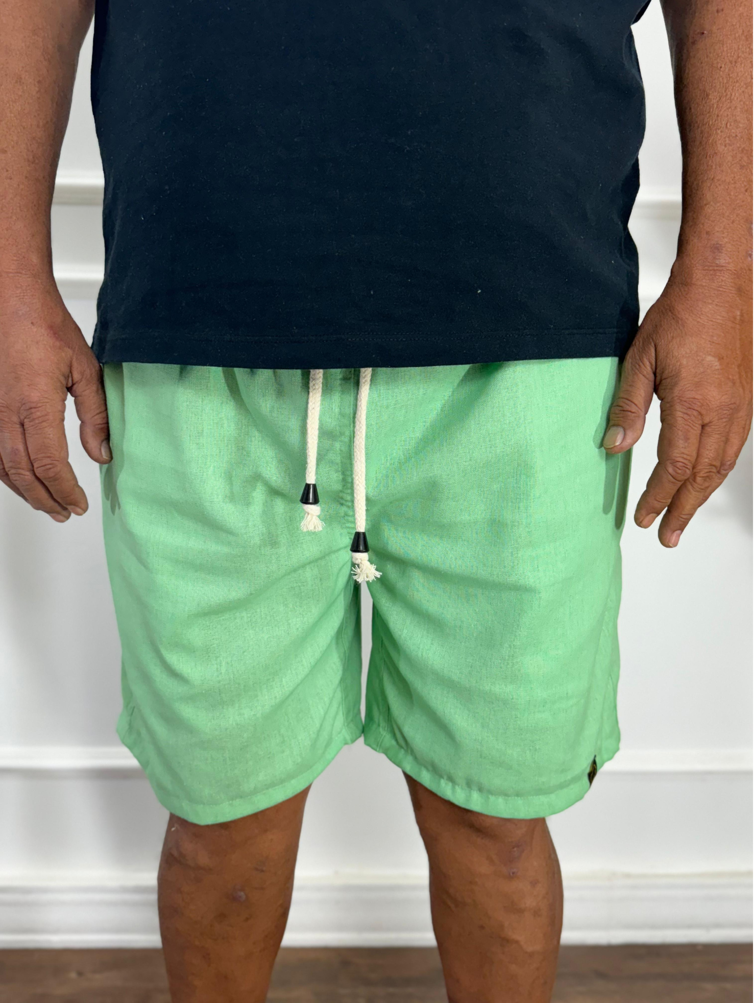 SHORT LINHO VERDE MENTA PLUS SIZE