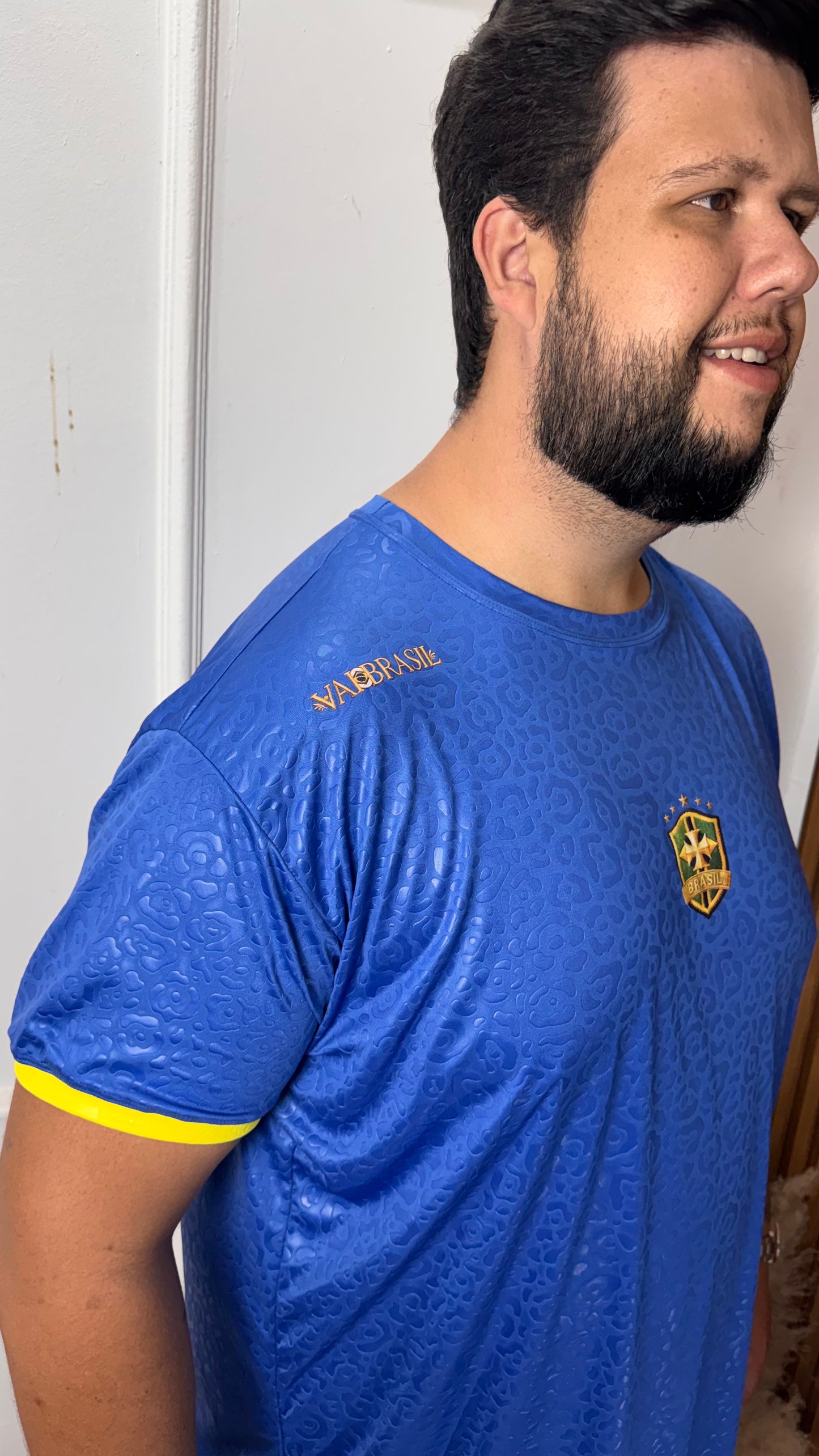 Camisa Brasil Azul Onça
