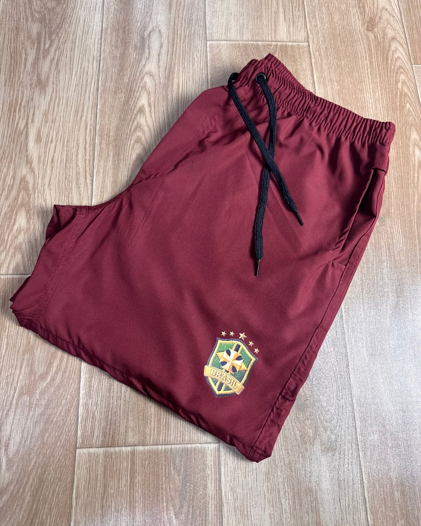 Short tactel bordo BRASIL