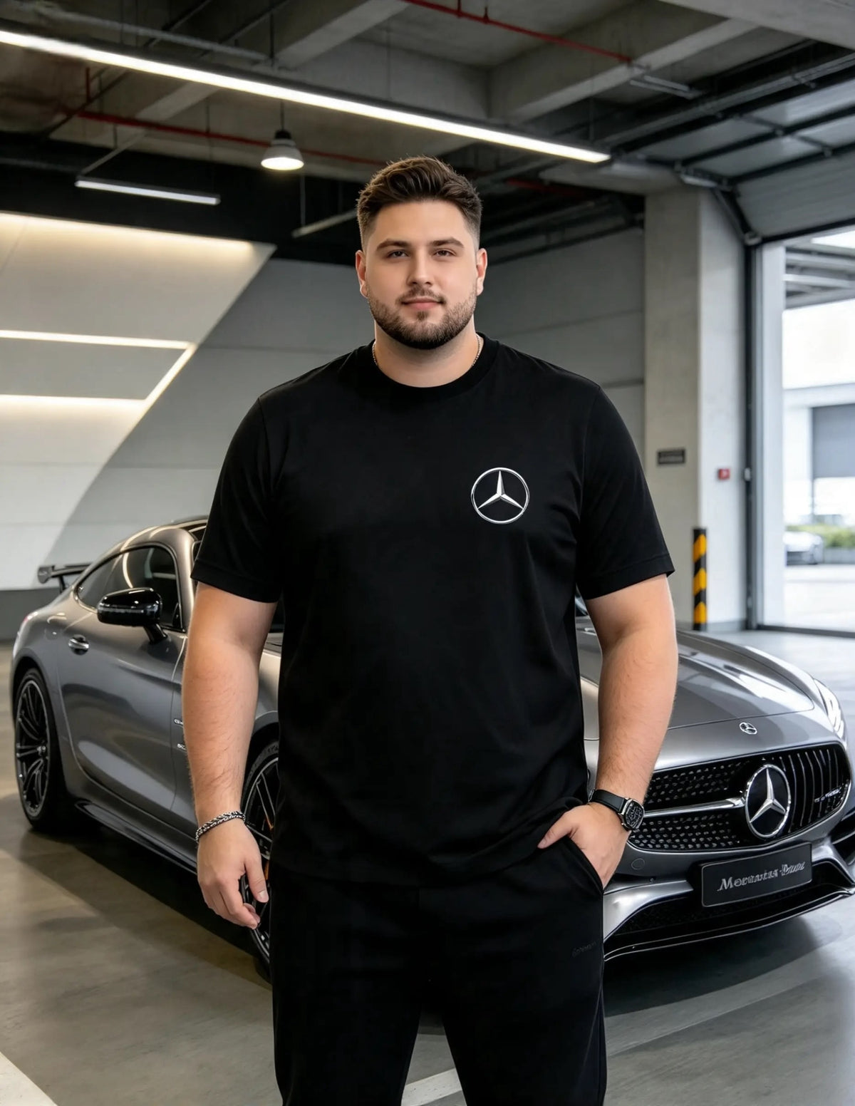 MERCEDES BENZ  LOGO PEITO