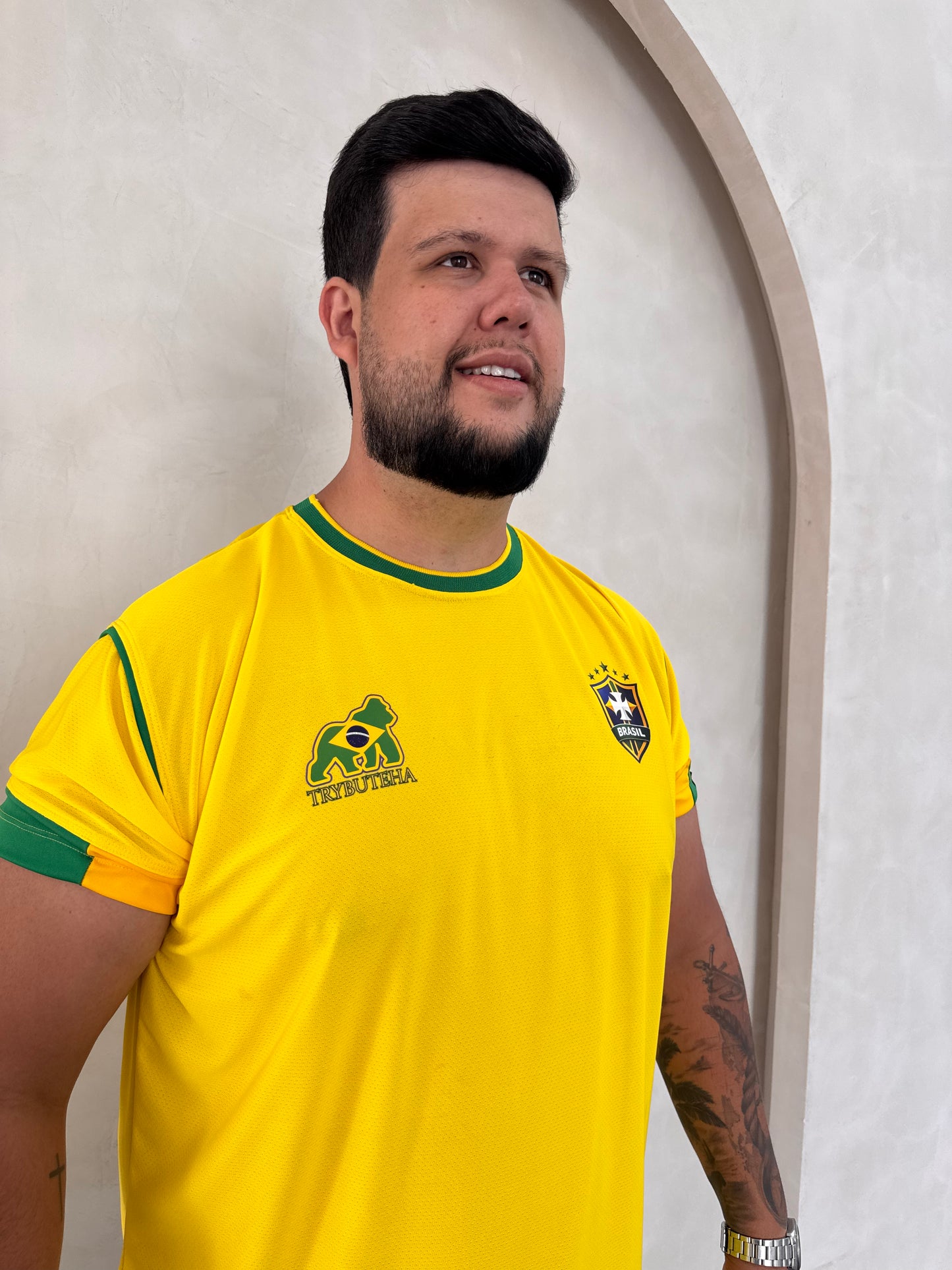 Camisa Brasil Amarela Trybuteha