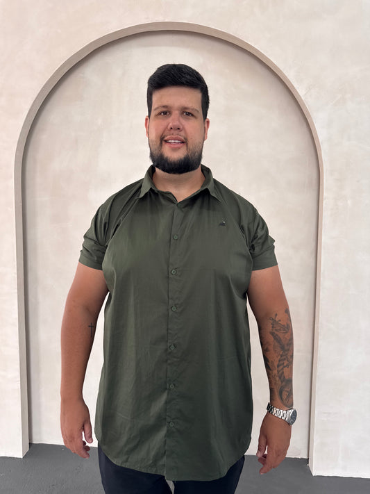 Camisa Social Titan - Verde Musgo