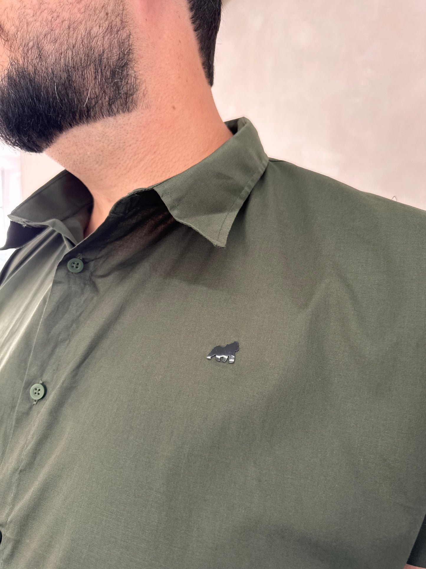 Camisa Social Titan - Verde Musgo