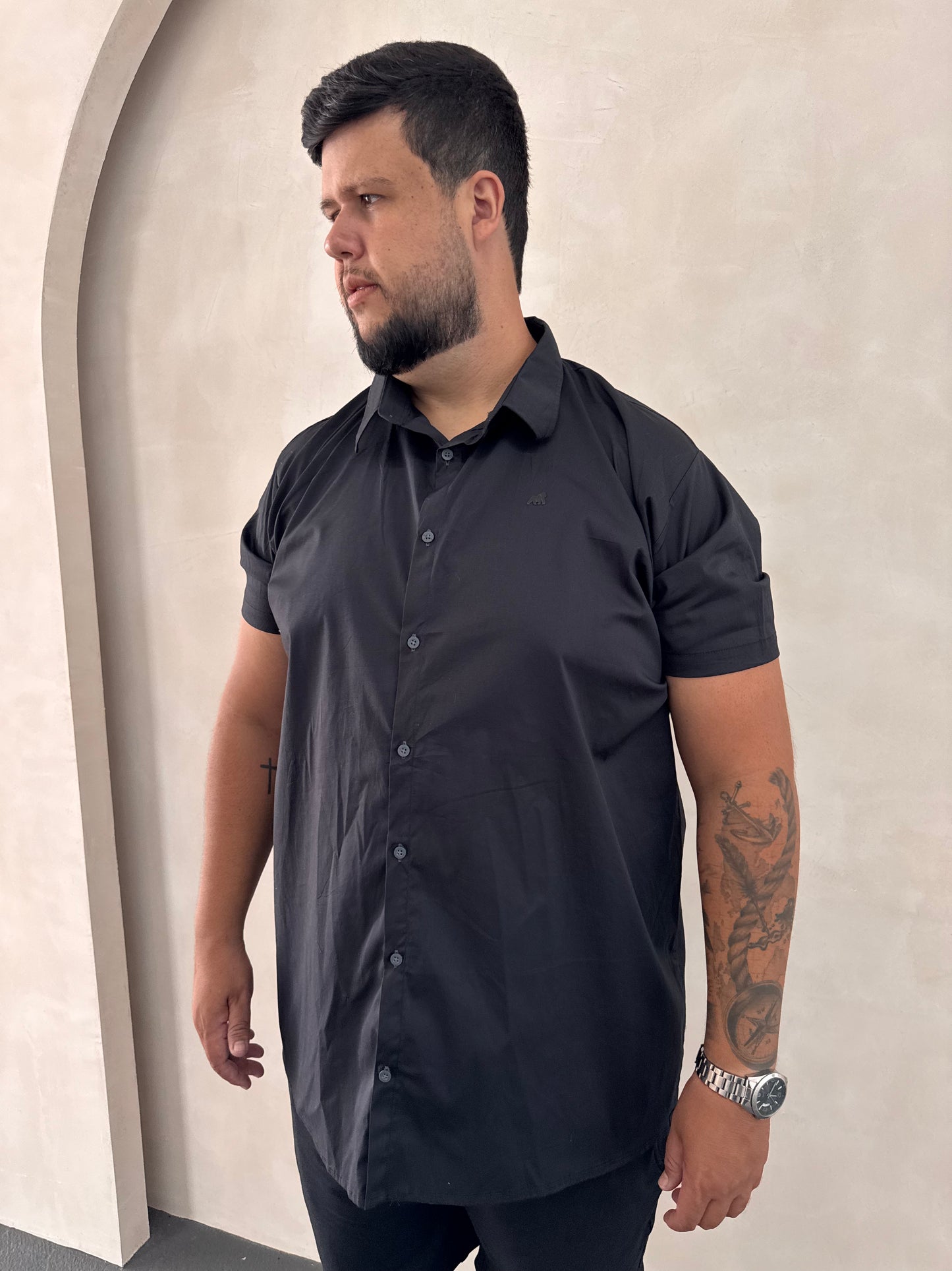 Camisa Social Titan - Cinza