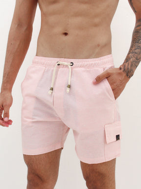 SHORT LINHO CARGO ROSA BEBÊ