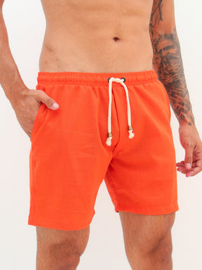 SHORT LINHO LARANJA