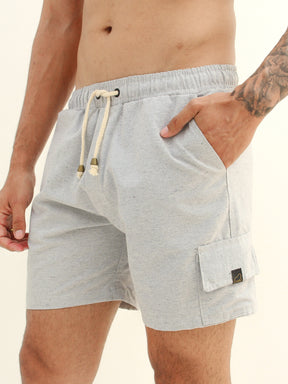 SHORT LINHO CARGO CINZA MÉDIO