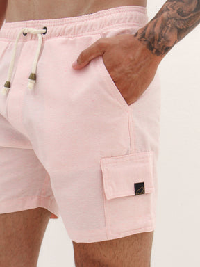 SHORT LINHO CARGO ROSA BEBÊ