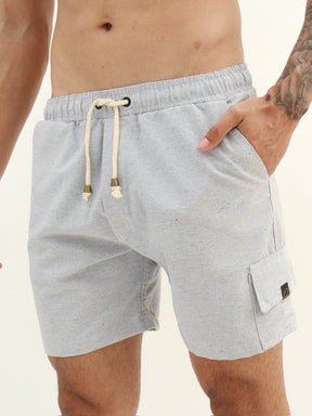 SHORT LINHO CARGO CINZA MÉDIO