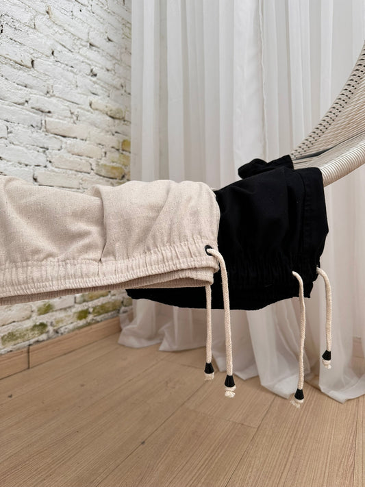 KIT 2 SHORTS LINHO PLUS - CRU E PRETO