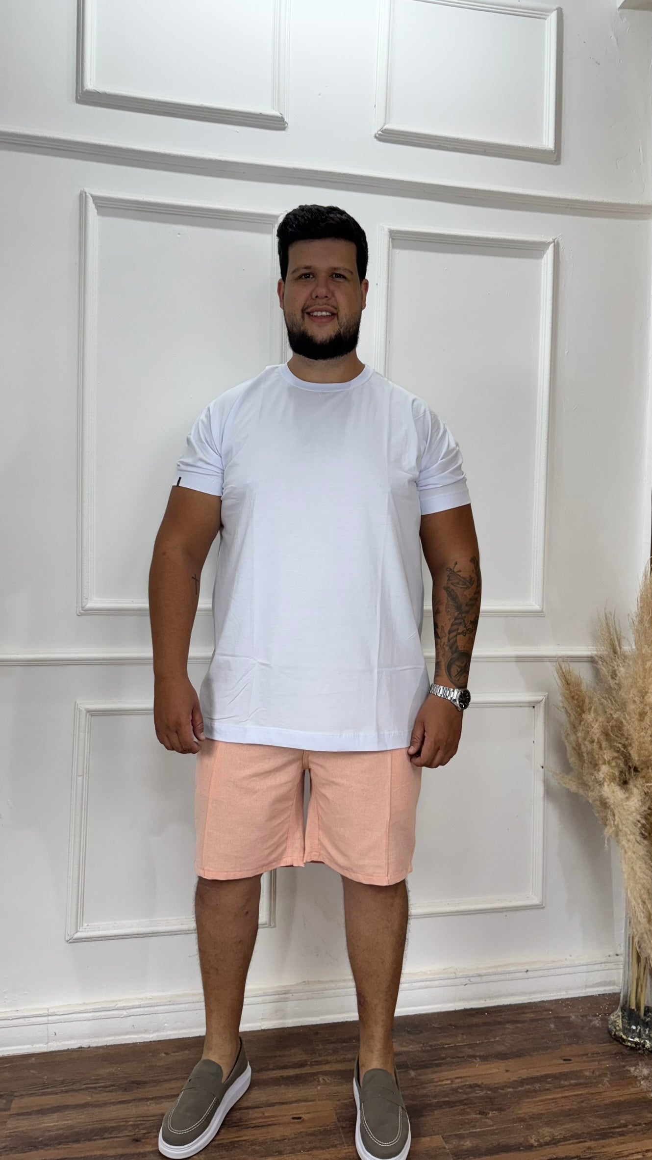 BERMUDA SOCIAL ROSA SALMÃO - PLUS SIZE