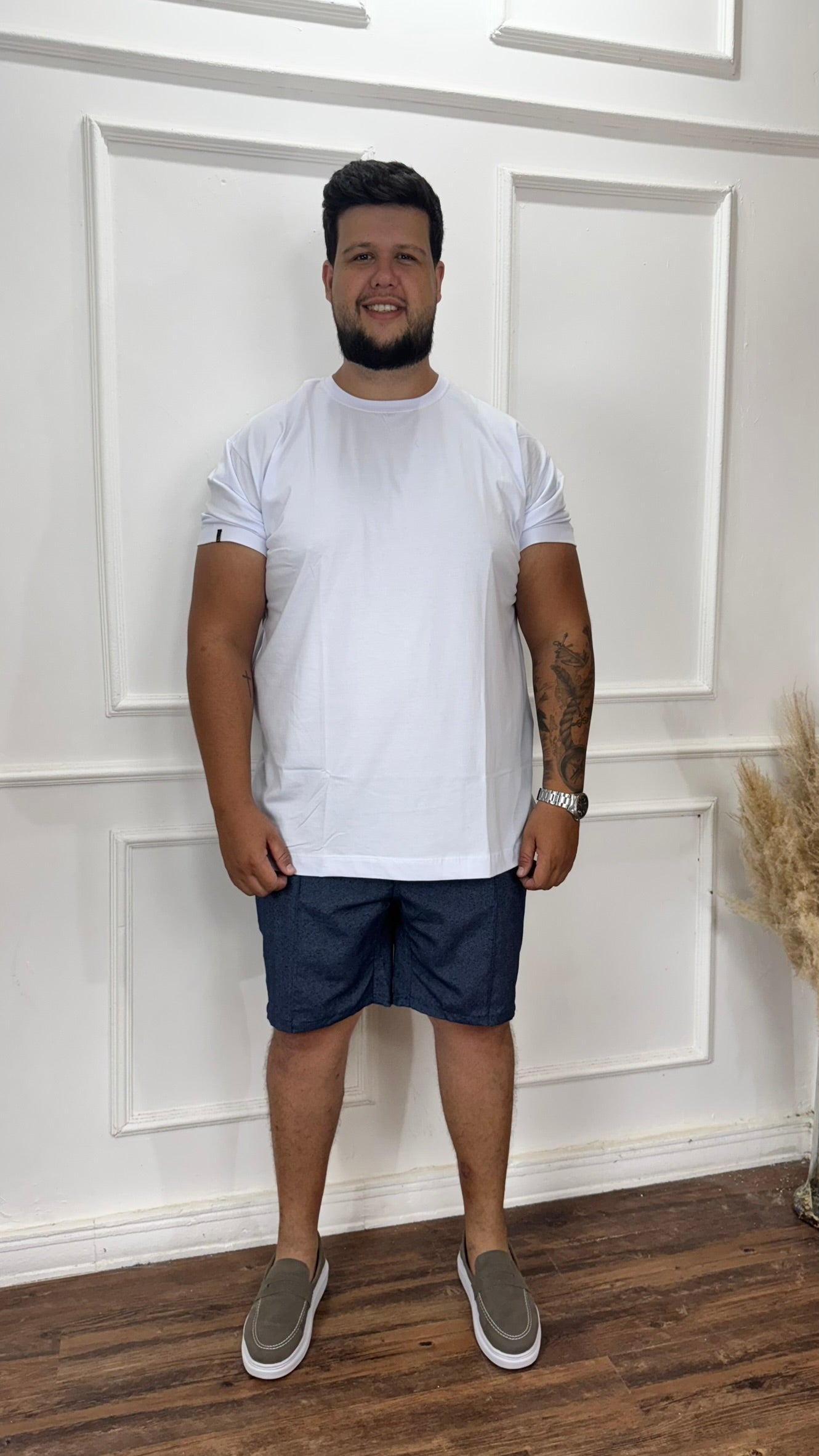 BERMUDA SOCIAL AZUL JEANS - PLUS SIZE