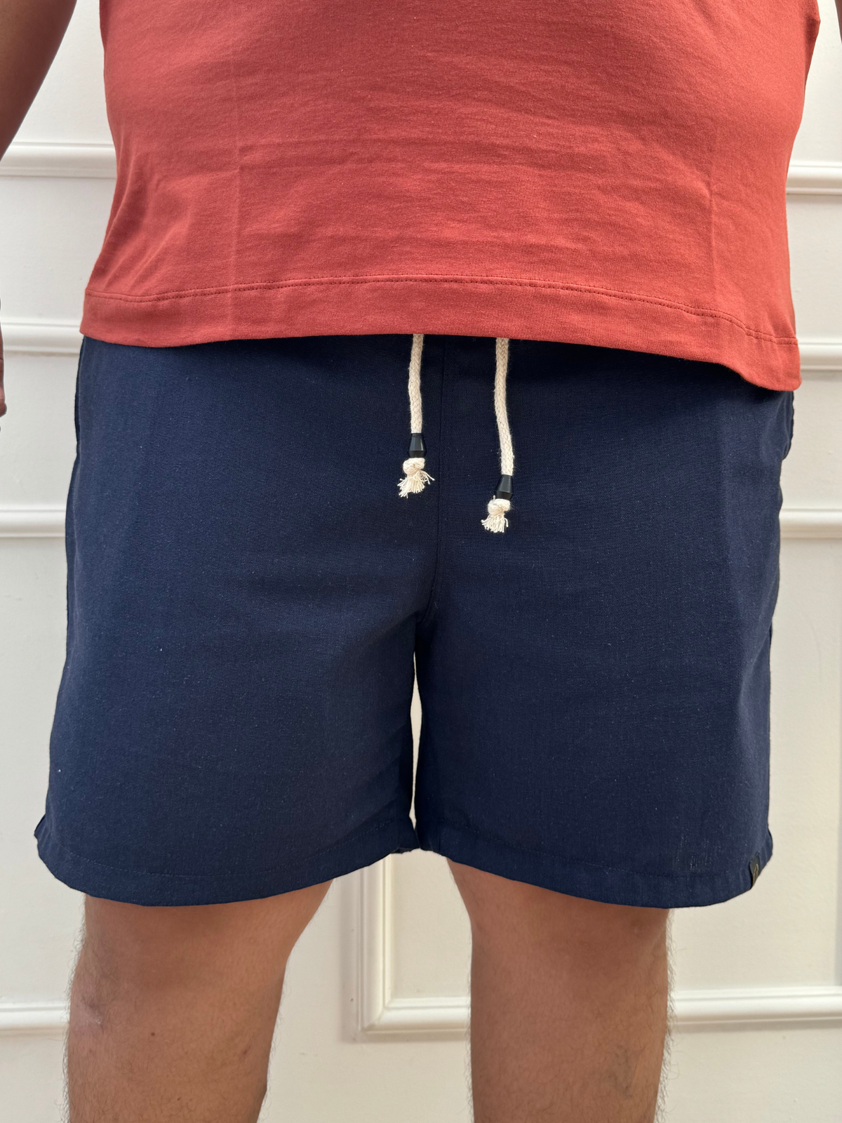 SHORT  LINHO AZUL MARINHO PLUS SIZE