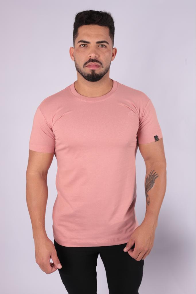 T-SHIRT BÁSICA ROSA SALMÃO