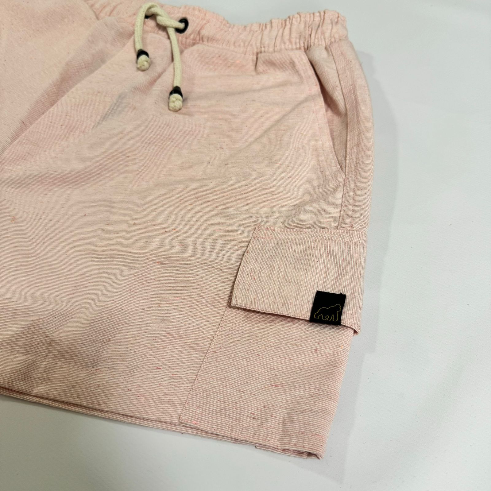 SHORT LINHO CARGO ROSA BEBÊ