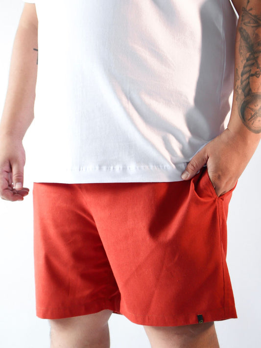 SHORT LINHO TERRACOTA - PLUS SIZE