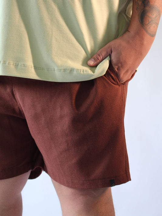 SHORT LINHO MARROM ESCURO - PLUS SIZE