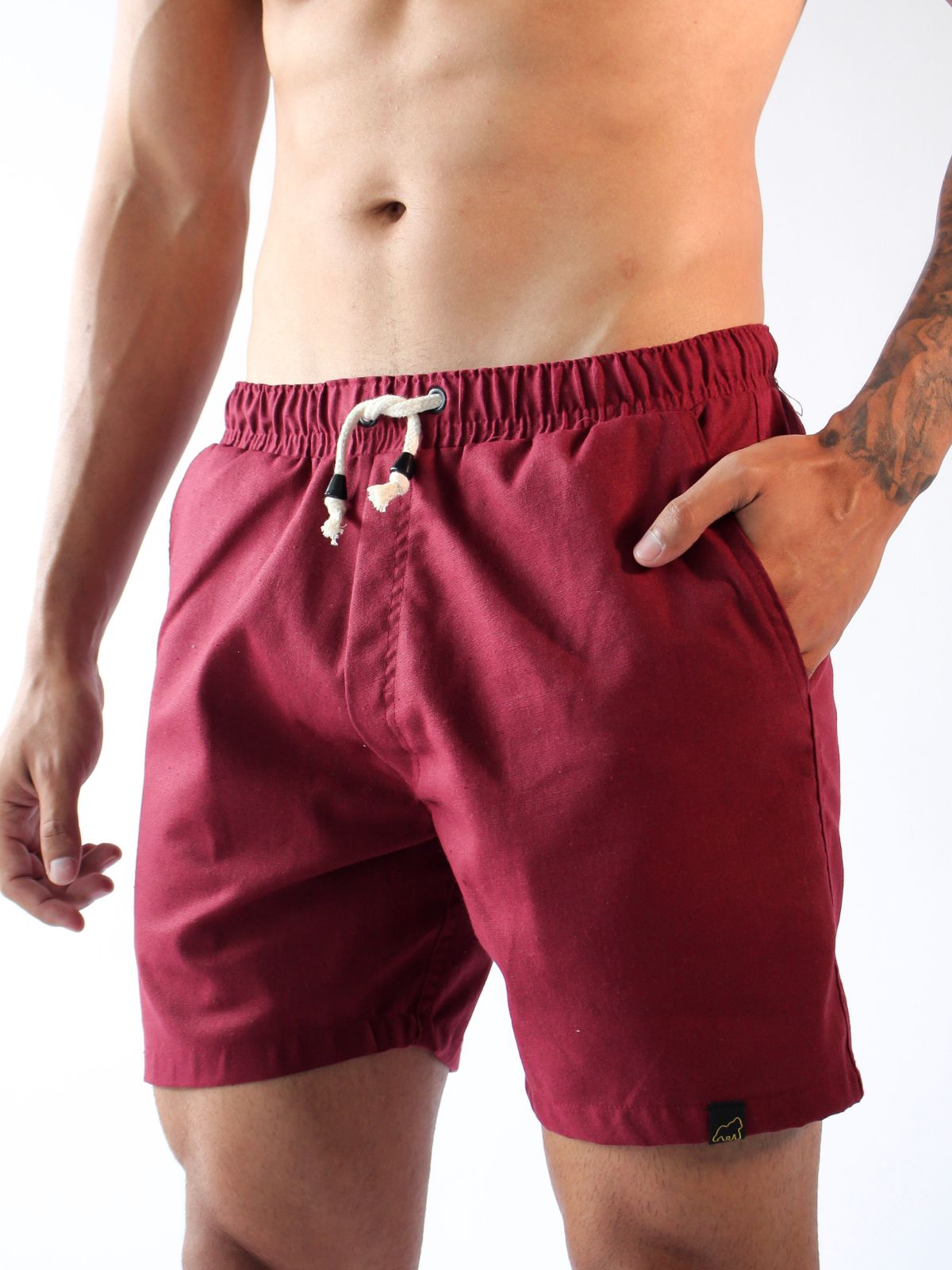 SHORT LINHO BORDÔ